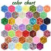 Holographic Chunky and Fine Glitter Mix, 45 Colors Craft Glitter for Epoxy Resin Arts, Iridescent Nail Glitter, Cosmetic Eye Hair Face Body Glitter, Glitter Flakes Sequins for Tumbler Festival Jewelry view 2
