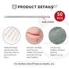 JOYTOYOU 50PCS Body Piercing Needles 16G 1.2MM Sterilized Stainless Steel Ear Nose Belly Lip Tongue Piercing Needles For All Body Piercing  view 2