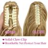 Ponytail Extension Claw Curly Hair Piece Long Voluminous Curled Wavy Heat-Resisting Quality Synthetic Fiber Ponytail Hairpiece Extension Claw Jaw For Women 22" (234/613# Sandy Brown & Light Bleach Blonde) view 4