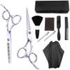 10 PCS Professional Hairdressing Scissors Kit Hair Cutting Scissors Hair Scissors Tail Comb Hair Cape Hair Comb view 1