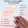 24Pcs Red Press on Nails medium Length Leuhiove Glossy Fake Nails with Rhinestones&Bow Charm Design False Nails with Glue on Nails Acrylic Nails Decoration Stick on Nails for Women Girls view 3