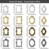 CHANZET 3D Metal Nail Charms 80pcs, Frame Gothic Nail Art Charms, Retro Gold Silver Nail Jewels Art Decoration for Women Girls Acrylic Nail DIY Craft Design Manicure Accessories view 2