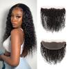 13x4 Lace Frontal Closure Kinky Curly Lace Frontal Closure 12 Inch Unprocessed Brazilian Virgin Hair HD Lace Closure Ear to Ear Transparent Lace Frontal with Baby Hair Natural Color  view 1