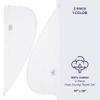 American Soft Linen 100% Cotton Hair Towels for Women, Head Towel Cap, Cotton Hair Turban Towel Wrap for Long Curly Anti Frizz Hair, Soft and Absorbent Cotton Hair Towels 2 Pack, White view 4