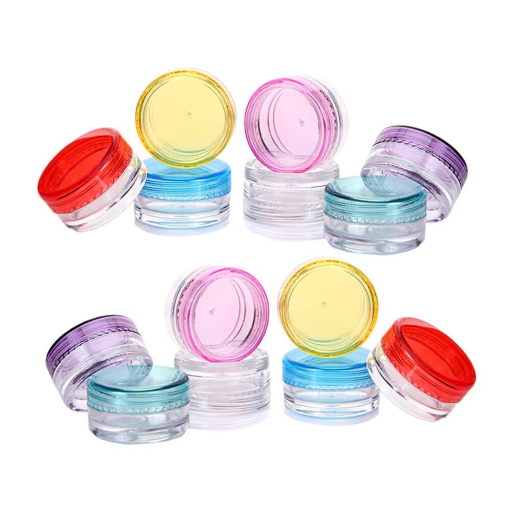 Alipis Travel Makeup Jar 55pcs Lip Balm Containers Buttercream Creami Shampoo Travel Bottle Container Christmas Bows for Girls Cream Jars Dispenser Bottles Cream Container Bottle
