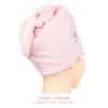 American Soft Linen 100% Cotton Hair Towels for Women, Head Towel Cap, Cotton Hair Turban Towel Wrap for Long Curly Anti Frizz Hair, Soft and Absorbent Cotton Hair Towels 2 Pack, Pink view 3