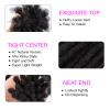 0.4 cm Width 14 Inch 60 Strands Human Hair Loc Extensions, Natural Black 100% Full Handmade Permanent Real Human Hair Dreadlock Extensions for Women/Men/Kids Can Be Dyed Bleached Curled Twisted view 3