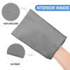 Tatuo 12 Pieces Korean Exfoliating Mitt Glove Italy Towel Body Skin Scrubber Exfoliating Scrubber for Remove Dead Skin Washcloth Korean(Small,White, Black, Gray) view 3