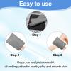 Tatuo 12 Pieces Korean Exfoliating Mitt Glove Italy Towel Body Skin Scrubber Exfoliating Scrubber for Remove Dead Skin Washcloth Korean(Small,White, Black, Gray) view 4