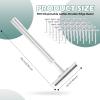 300 Pieces Disposable Razors Bulk for Men Women Individually Wrapped Stainless Steel Hotel Guest Shaving Razors Safety Twin Blades for House Travel Home Use Portable, White view 2