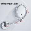 XYXHEII Makeup Mirror with Lights and Magnification, Vanity Mirror with Lights for Bedroom, 360 Degree Rotation Detachable Rechargeable, for Bathroom and Vanity view 3