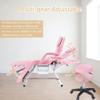 JOYBASE Massage Bed, Adjustable Massage Table with Barber Stool, Spa Salon Massage Equipment (Pink) view 3