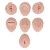 Piercing Practice Body Parts, Flexible Soft Silicone Tongue & Mouth Model, Eye Nose Ear Model, Navel Model Body Piercing Practice Model with Acrylic Stand, for Jewelry Display (Middle Skin Color) view 4