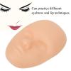 Practice Skin, 10 Pcs 3D Microblading Training Skin, Soft Silicone Practice Skin Head, Eyebrow Lips Permanent Makeup for Beginners & Artists, 2 Colors Mixed view 2