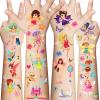 Awinmay Fairy Temporary Tattoos for Kids - 145 Pieces Glitter styles body Face Makeup Fake Tattoos for Girls,Birthday Party Tattoos Stickers Supplies,Holiday Party Favors Gifts Goodie Bag 10 Sheet view 1