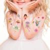 Awinmay Fairy Temporary Tattoos for Kids - 145 Pieces Glitter styles body Face Makeup Fake Tattoos for Girls,Birthday Party Tattoos Stickers Supplies,Holiday Party Favors Gifts Goodie Bag 10 Sheet view 2
