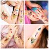 Awinmay Fairy Temporary Tattoos for Kids - 145 Pieces Glitter styles body Face Makeup Fake Tattoos for Girls,Birthday Party Tattoos Stickers Supplies,Holiday Party Favors Gifts Goodie Bag 10 Sheet view 3