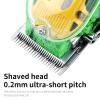 OPLLER Hair Clippers,Beard Trimmer for Men, Transparent Hair Clipper Electric Professional Clipper Hair Barber Men LCD Display USB Rechargeable Hair Styling Trimmer Machine (Color : Black) view 2