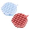 2pcs Shampoo Bath Brush Bath Loofah Brush Bathing Scrubber Bathing Massager Convenient Silicone Brush Body Scrubber Travel Silicone Bath Brush Bath Sponges Child Variety view 1