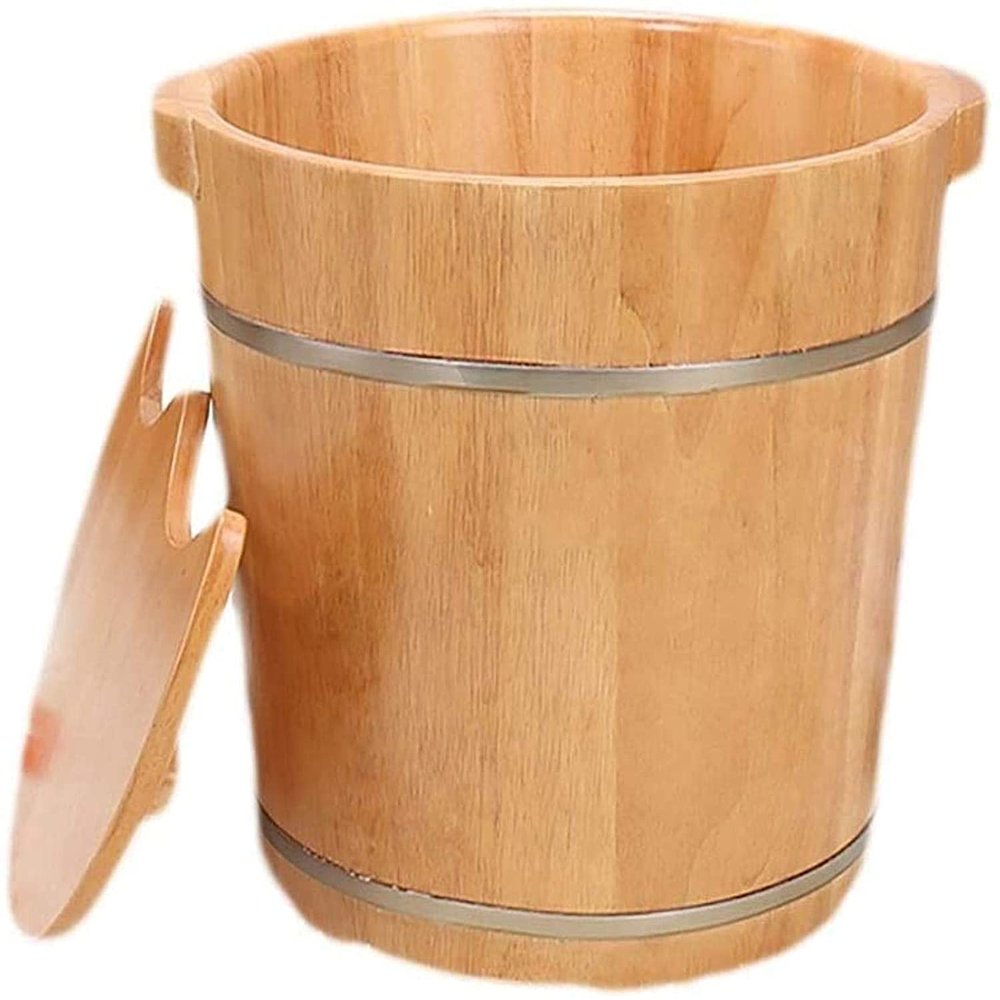 Scpantkend Pedicure Foot Soak Large Foot Soak Tub,Foot Spa for Adults,Foot Soak Ucket Made of Solid Wood,Foot Asin for Foot Ath,Soak,Or Detox,