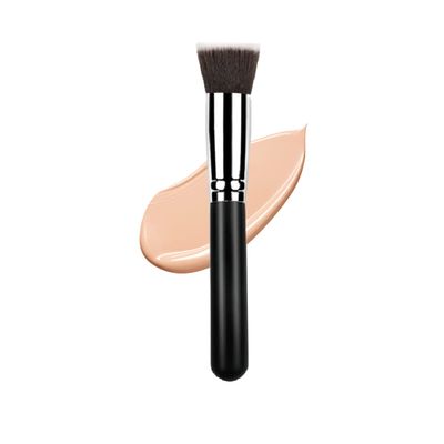 Ksvsonrvi Flat Kabuki Foundation Brush, Soft Premium Makeup Brush Cosmetic Tool, Black