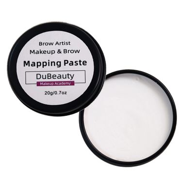 20g/0.7oz Microblading Eyebrow Marker white Tattoo Brow Paste Eyebrow Permanent Makeup Mapping Paste Brow Lip Shape Position Tool (White Mapping Paste)