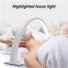 25W Desktop LED Light 3000K6500K Half Moon Shaped Adjust Brightness Eyelash Beauty Lamp for Eyebrow Extension Beauty Salon White view 2