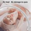25W Desktop LED Light 3000K6500K Half Moon Shaped Adjust Brightness Eyelash Beauty Lamp for Eyebrow Extension Beauty Salon White view 3