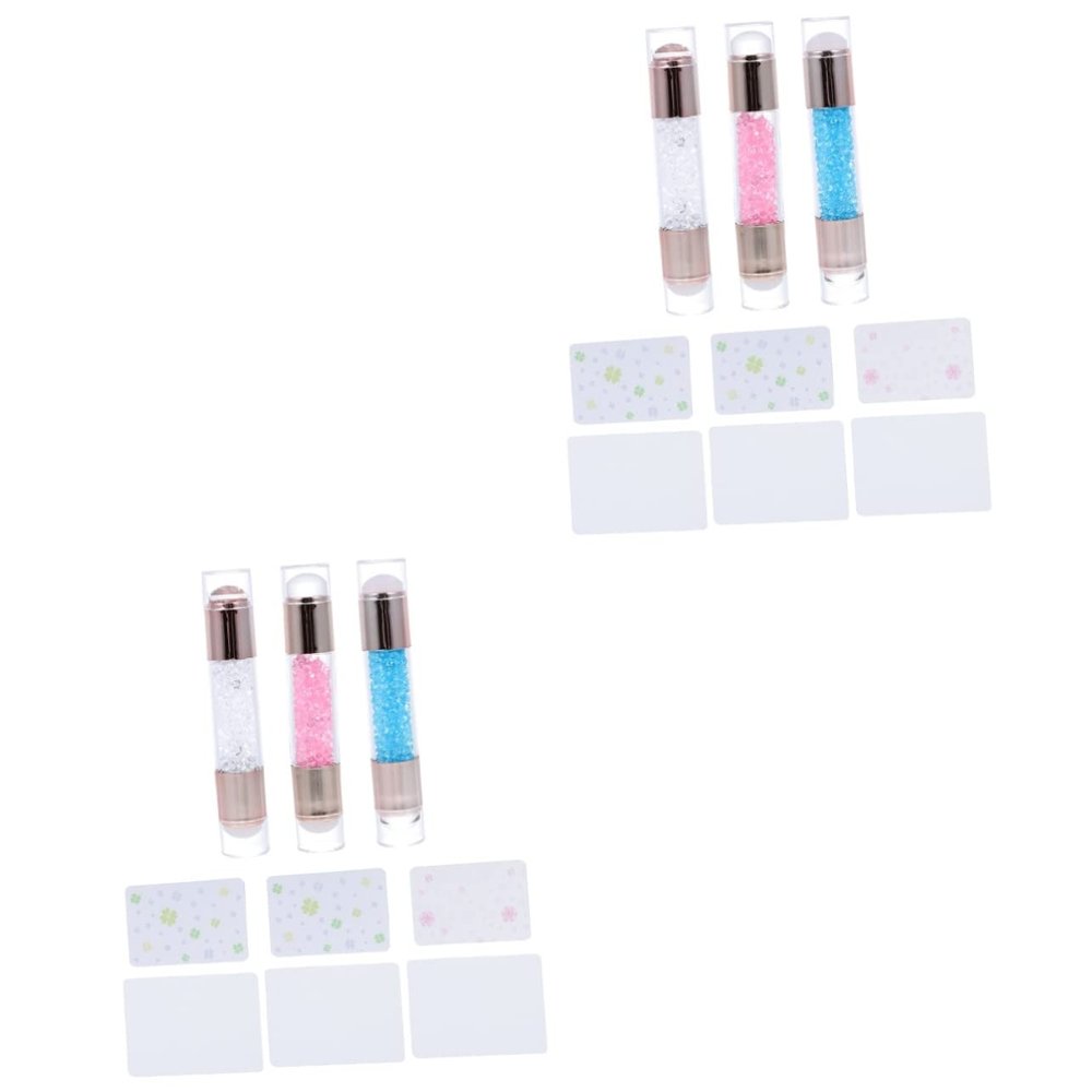 minkissy 6sets Professional Nail Art Stamper French Tip Nail Art Stamper Diy Manicure Supplies Material