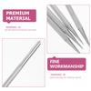 minkissy 4pcs Stainless Steel Cuticle Pusher Trimmer Dual Sided Nail Care Tools for Manicure Pedicure Ideal for Cleaning Nail Cuticles and Ingrown Nails view 4