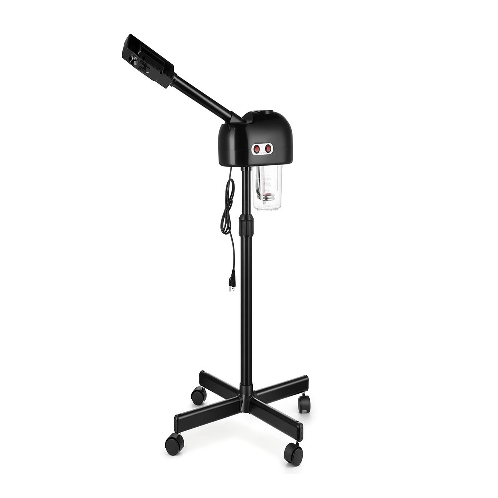 Beautynao Facial Steamer Rolling On Wheels Professional Spa Beauty Salon for Skin Care(Black)