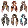 Cutewing Paisley Scrunchie Hair Accessories - Chiffon Hair Scarf Bandana, Scrunchies, Ribbons, Ponytail Holders, and Bow Scrunchies for Women (6PCS) view 1