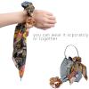 Cutewing Paisley Scrunchie Hair Accessories - Chiffon Hair Scarf Bandana, Scrunchies, Ribbons, Ponytail Holders, and Bow Scrunchies for Women (6PCS) view 4