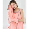 Bath Towel Wrap Set, 5Pcs Bath Towel Wrap Set Hair Drying Towel Headband Princess Hat Strong Water Absorption Wearable Bath Dress, Coral Fleece view 4