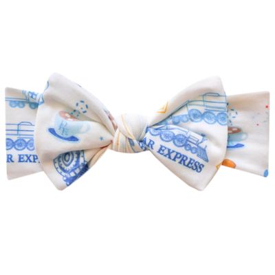 Copper Pearl Baby Bows: Stylish Headbands for Baby Girls, Premium Soft and Stretchy Baby Headbands, Perfect for Newborns, Trendy Designs - The Polar Express
