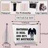 BDPWSS Mothman Makeup Bag Mothman Is Real And Hes My Boyfriend Gift For Cryptozoology Gift Monster Spooky Weird Gift (Moth man) view 2