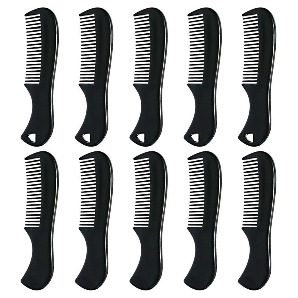 FOMIYES Beard Comb for Men: Mini Hair Comb - 10Pcs Mustache Beard Plastic Pocket Sized Hairdressing