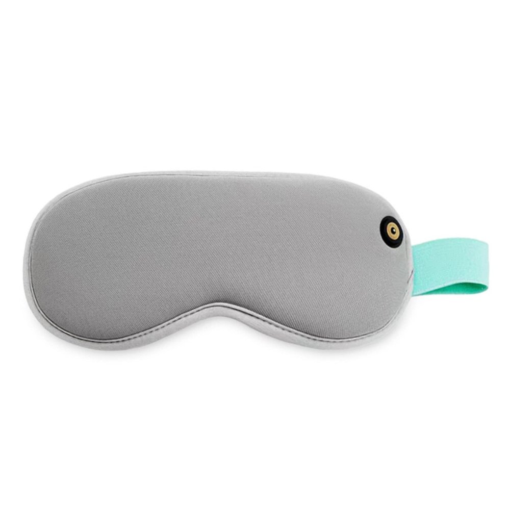 BINOXY Electric Heated Eye Mask Heat Eye Compress USB Steam Eye Mask for Dry Eyes, SPA Warm Eye Mask, Relief Eye Fatigue (Color : Gray, Size : 20 * 9cm)