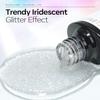 modelones Iridescent Silver Mix Glitter Gel Top Coat & 3 Pcs No Wipe Gel Top and Base Coat view 2