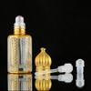 1PCS Crystal Glass Perfume Bottle,Transparent Bronzing Essential Oil Bottle Middle East Crystal Gold Essential Oil Bottles(6ml) view 4