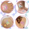 Temporary Tattoos Mermaid for Kids, 80+ Metallic Foil Style Bronzing Fake Tattoos, 4 Sheets Glitter Tattoos, Birthday Party Supplies, Easter Present, Ocean Animal Stickers for Boy and Girls view 4