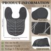 2 Pcs Hair Cutting Guide Collar Silicone Hair Dye Collar Waterproof Cutting Cape for Hair Stylist Rubber Neck Wrap Hair Cutting Pad Guide with Guidelines for Barber Shop Salon Hairdressing, Black view 2