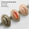 3pcs Tattoo Practice Lips with 3 Color, Reusable Silicone Piercings Practice Tools for Piercing Salon, Versatile 3D Fake Lip for Tattoo Cosmetic Makeup Training, Mouth Model for Lip Nail Display view 3