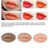 3pcs Tattoo Practice Lips with 3 Color, Reusable Silicone Piercings Practice Tools for Piercing Salon, Versatile 3D Fake Lip for Tattoo Cosmetic Makeup Training, Mouth Model for Lip Nail Display view 4