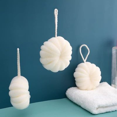 1pcs Mesh Bath Balls Soft Sponge Cleaning Brush Shower Body Cleaning Exfoliating Massage Scrubber Bath Ball Bathroom Bathing Supplies