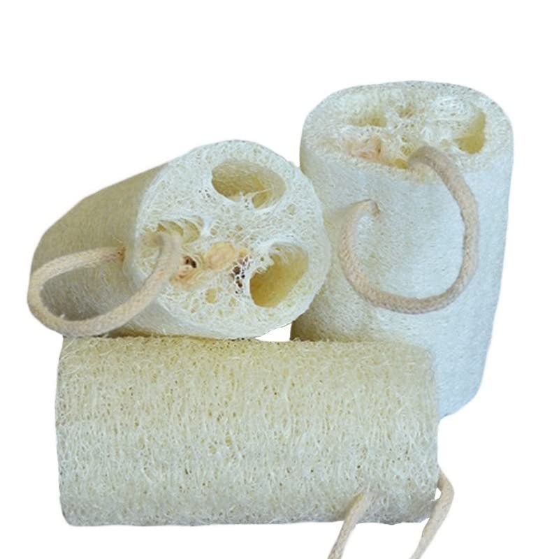 HUFFA 3pcs Bath Body Shower Floristic Dishwasher Natural Loofah Exfoliating Sponges Massage Scrubber Utensils Kitchen Dishes Eco Friendly