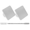 BESPORTBLE 1set Stainless Steel Makeup Mixing Palette Spatula for Foundation Blending Manicure Pigments and Nail Art Easy to Clean Convenient Design for Cosmetic Application view 1