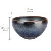 Linkieda Handcrafted Ceramic Shaving Bowl for Wet Shaving, Compatible with All Shaving Brushes, Unique Jian Zhan Glaze for Bathroom Use (Colorful) view 2