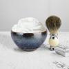 Linkieda Handcrafted Ceramic Shaving Bowl for Wet Shaving, Compatible with All Shaving Brushes, Unique Jian Zhan Glaze for Bathroom Use (Colorful) view 4