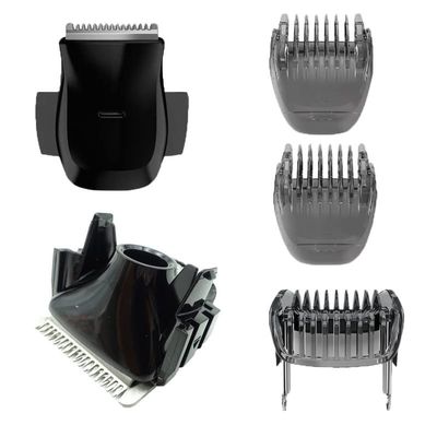 FTOW Replacement Clipper Blade + Limit Comb for Philips BT7215 / BT7202 / BT7201 Vacuum Beard Trimmer - Hair Groomer and Mustache Shaver Accessories